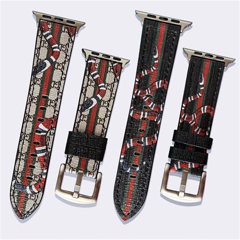 fake gucci apple watch bands|apple watch band gucci snake.